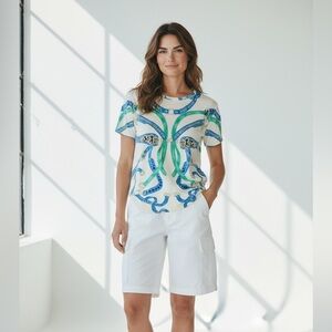 j McLaughlin women shirt. Size M. Excellent  condition. Equestrian style.